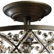 Amherst 4 Light 13 inch Antique Bronze Semi Flush Mount Ceiling Light