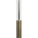 Severn 61 inch 150.00 watt Antique Brass Floor Lamp Portable Light
