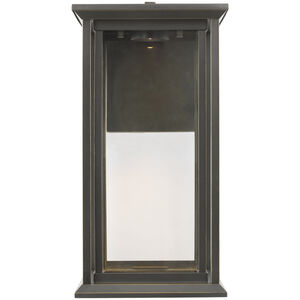 Audley LED 15 inch Antique Bronze Outdoor Wall Lantern, Medium
