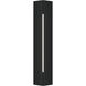 Gallery 2 Light 24.3 inch Coastal Black Outdoor Sconce, Small