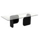 Varicka 66 X 30 inch Matte Black Coffee Table