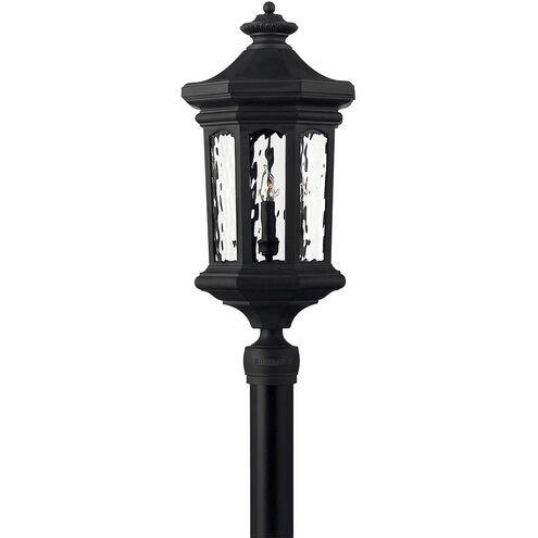Estate Series Raley LED 26 inch Museum Black Outdoor Post Mount Lantern