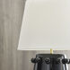 Kelly Wearstler Linden 26.5 inch 75 watt Black Porcelain Table Lamp Portable Light, Medium