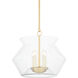 Edmonton 5 Light 20.75 inch Aged Brass Hanging Lantern Ceiling Light