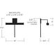 Cortland LED 16 inch Matte Black Sconce Wall Light
