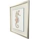 Crab Celebration / Seahorse Celebration Orange and Beige and Blue and Multi Framed Art