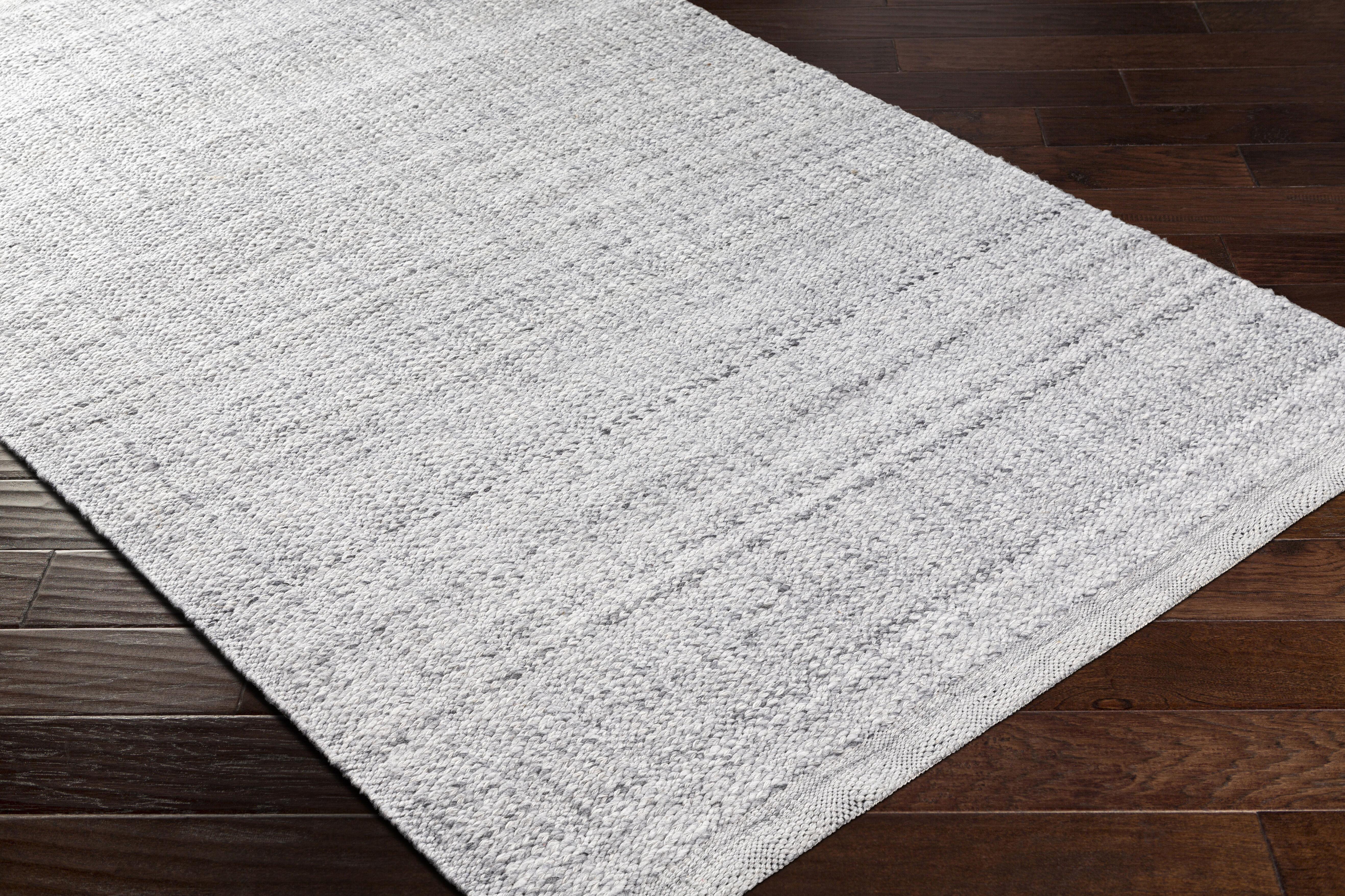 Clover 90 X 60 inch Black Rug, Rectangle