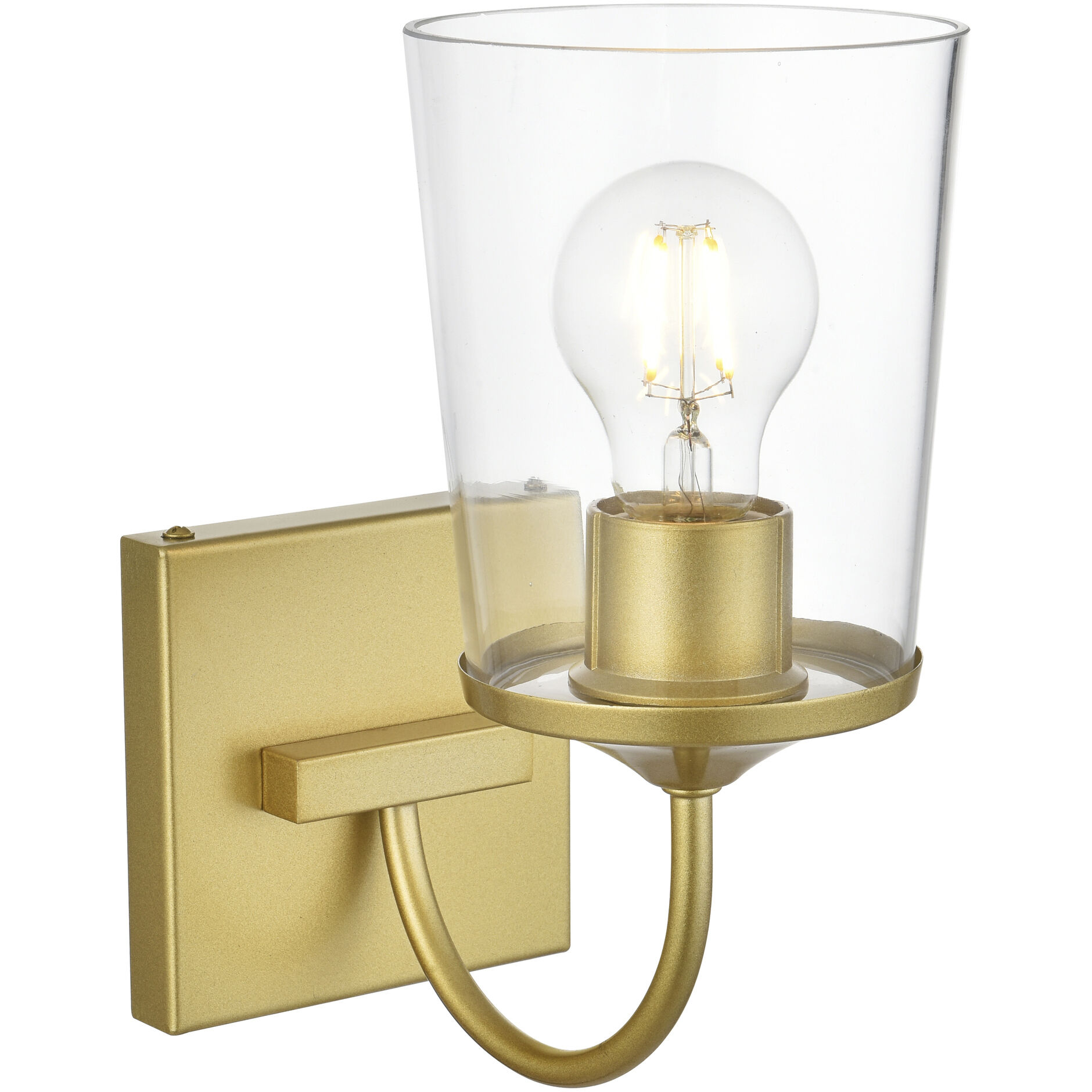 Avani 1 Light 5 inch Brass Bath Sconce Wall Light