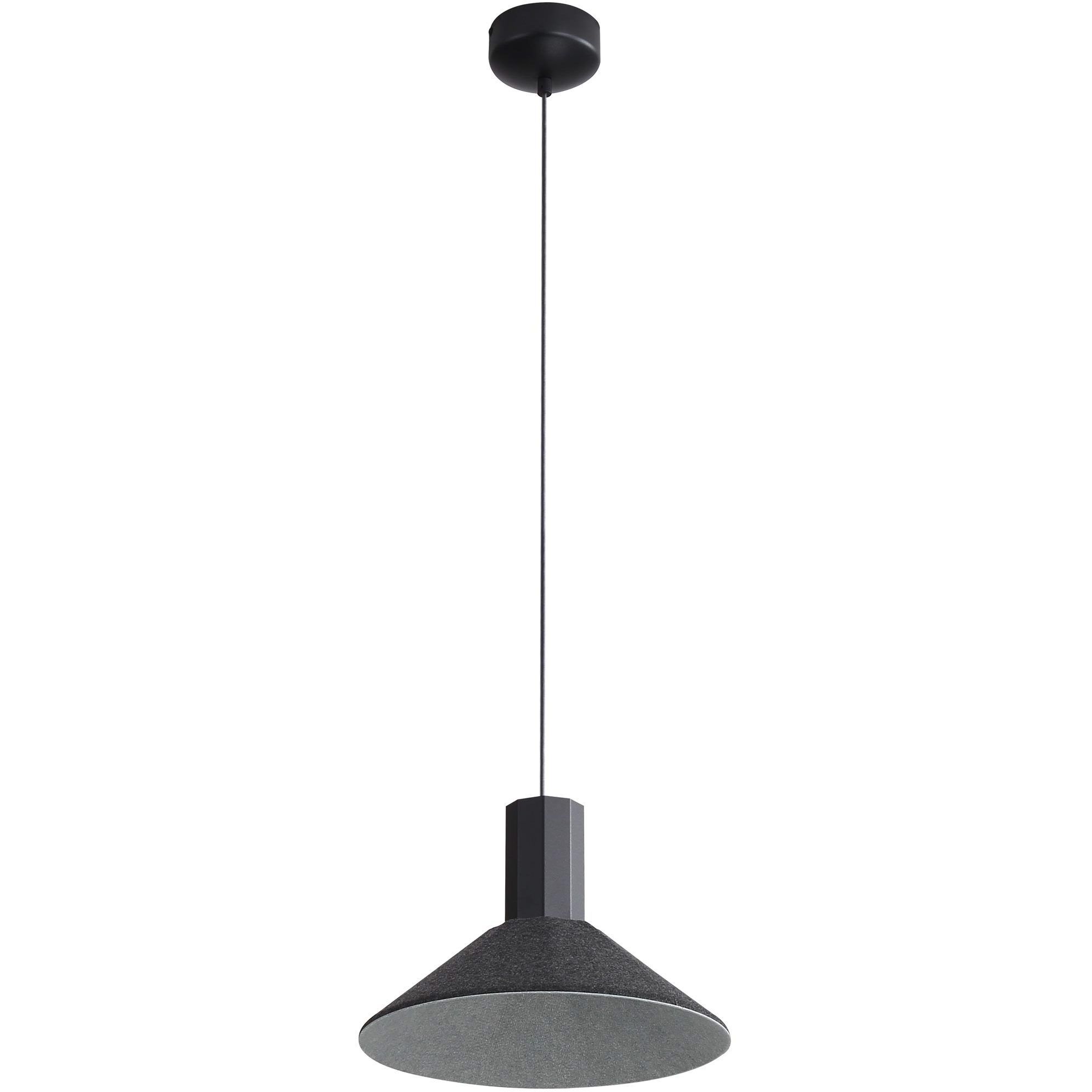 Faroe Pendant Ceiling Light in Flecked Black/Grey