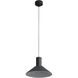 Faroe Pendant Ceiling Light in Flecked Black/Grey