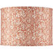 Nomad Terracotta and Ivory 20 inch Drum Lamp Shade, Large