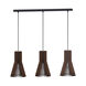 Atenza 3 Light 31.13 inch Matte Nickel Linear Pendant Ceiling Light