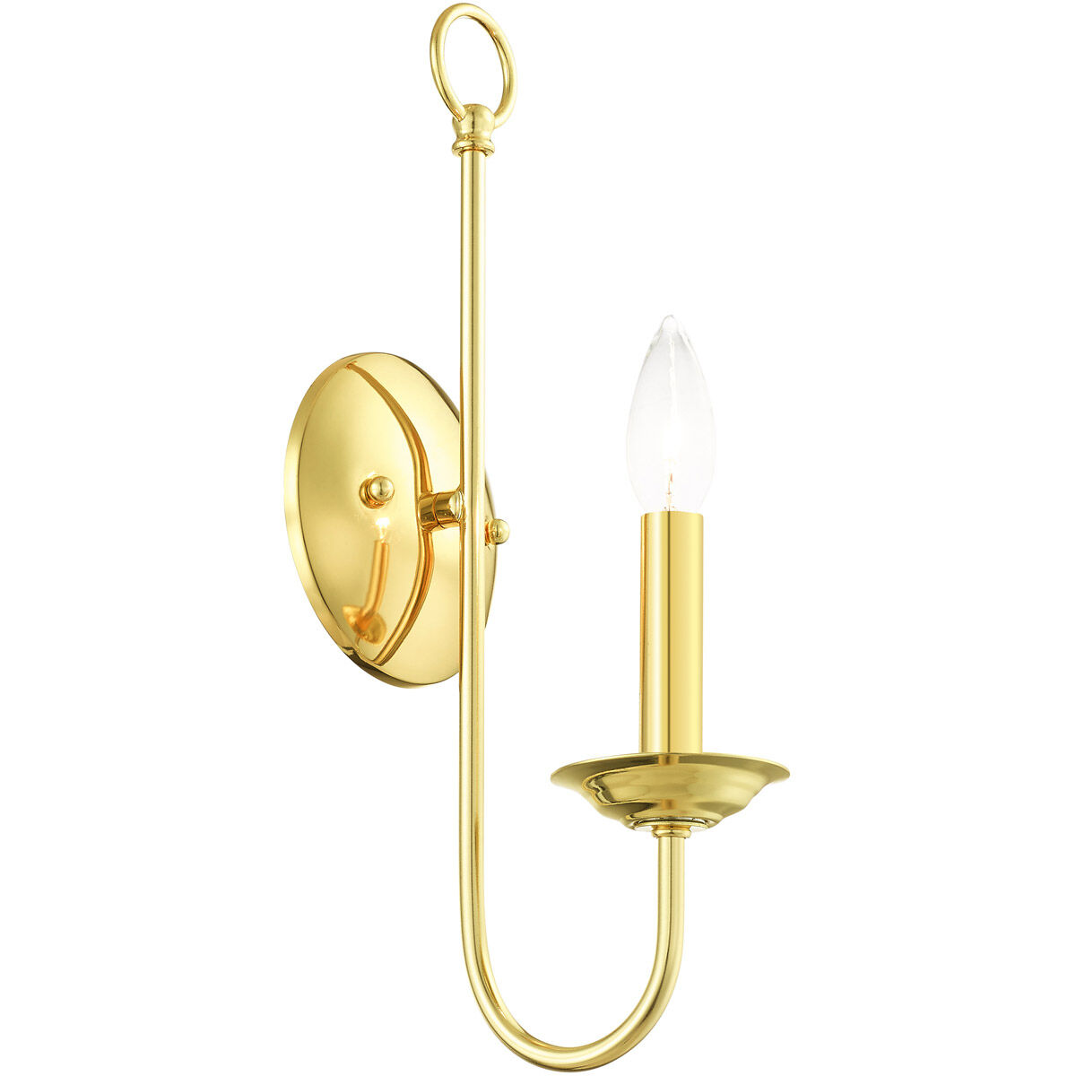 Estate 1 Light 5 inch Polished Brass Sconce Wall Light