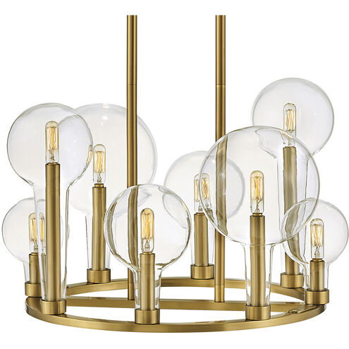 Alchemy LED 24 inch Lacquered Brass Indoor Chandelier Ceiling Light