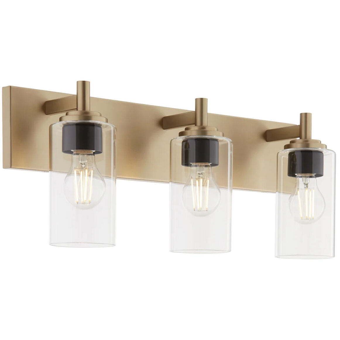 Fallstaff 3 Light 22.5 inch Aged Brass Vanity Light Wall Light