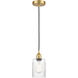 Edison Hadley 1 Light 5 inch Satin Gold Mini Pendant Ceiling Light