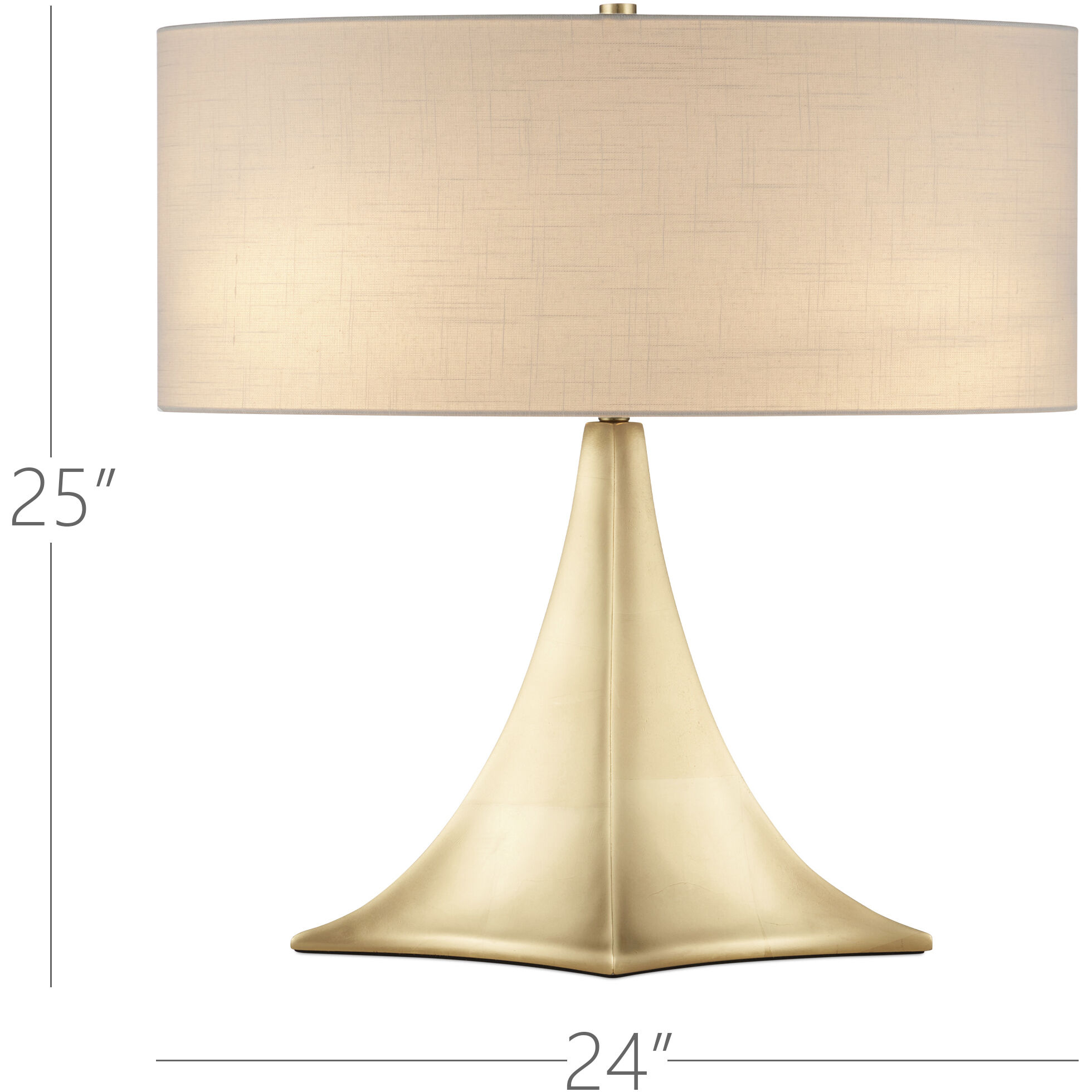 Cassia 25 inch 60.00 watt Gold Leaf Table Lamp Portable Light