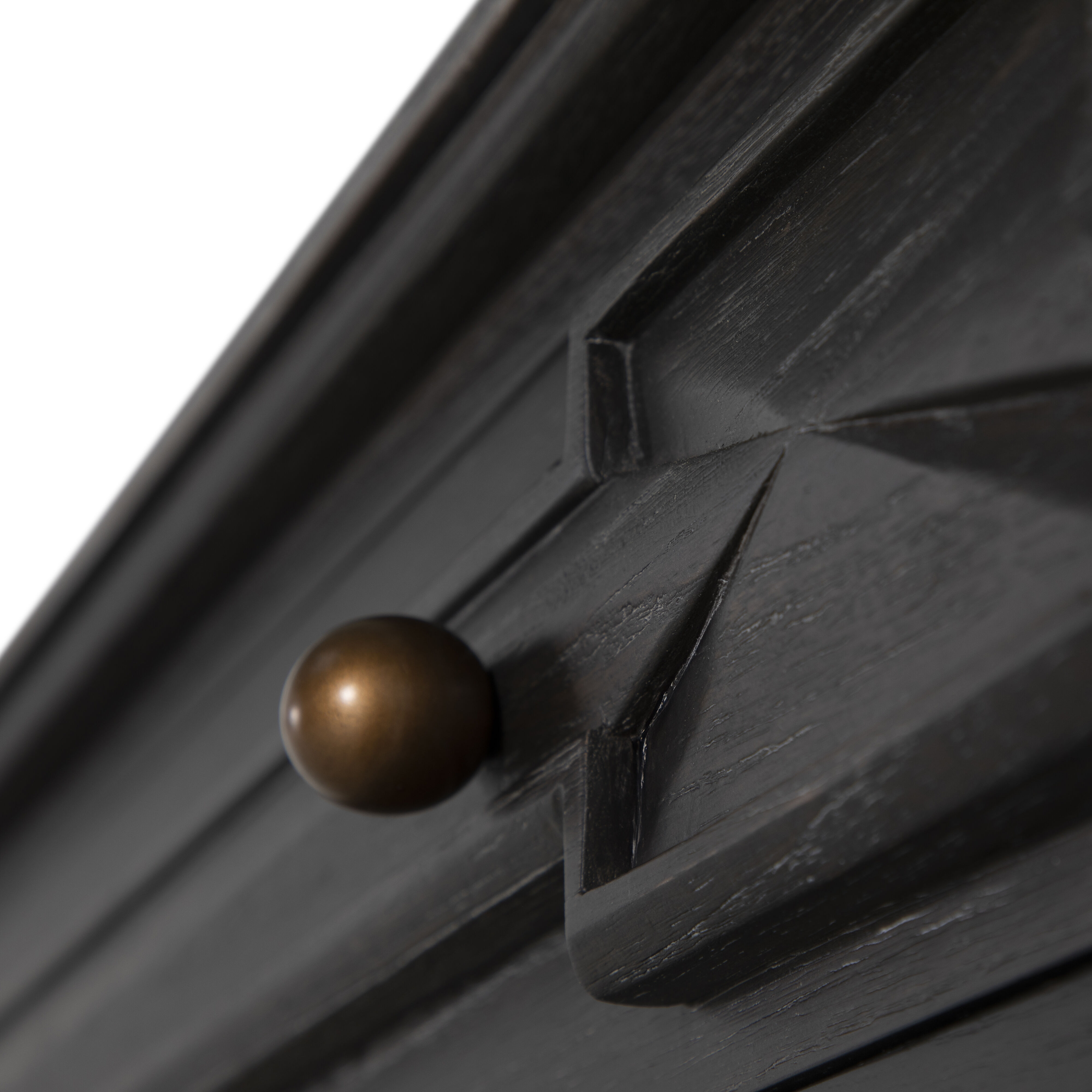 Ezekiel 67 X 18 inch Cerused Forest Black and Antique Bronze Sideboard