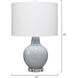 Aubrey 22 inch 100 watt Blue Reactive Ceramic Table Lamp Portable Light