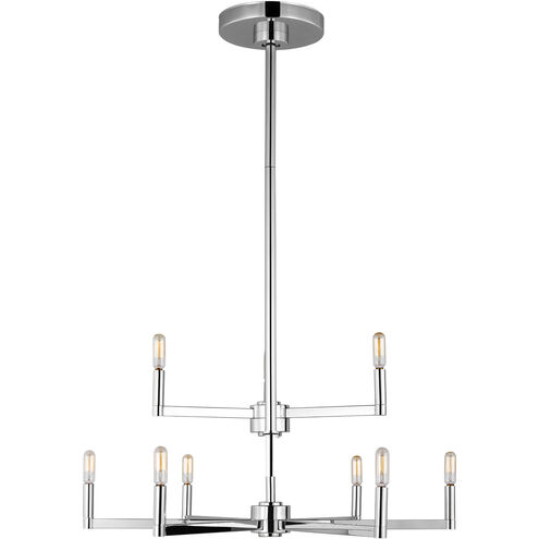 Fullton 9 Light 30 inch Chrome Chandelier Ceiling Light