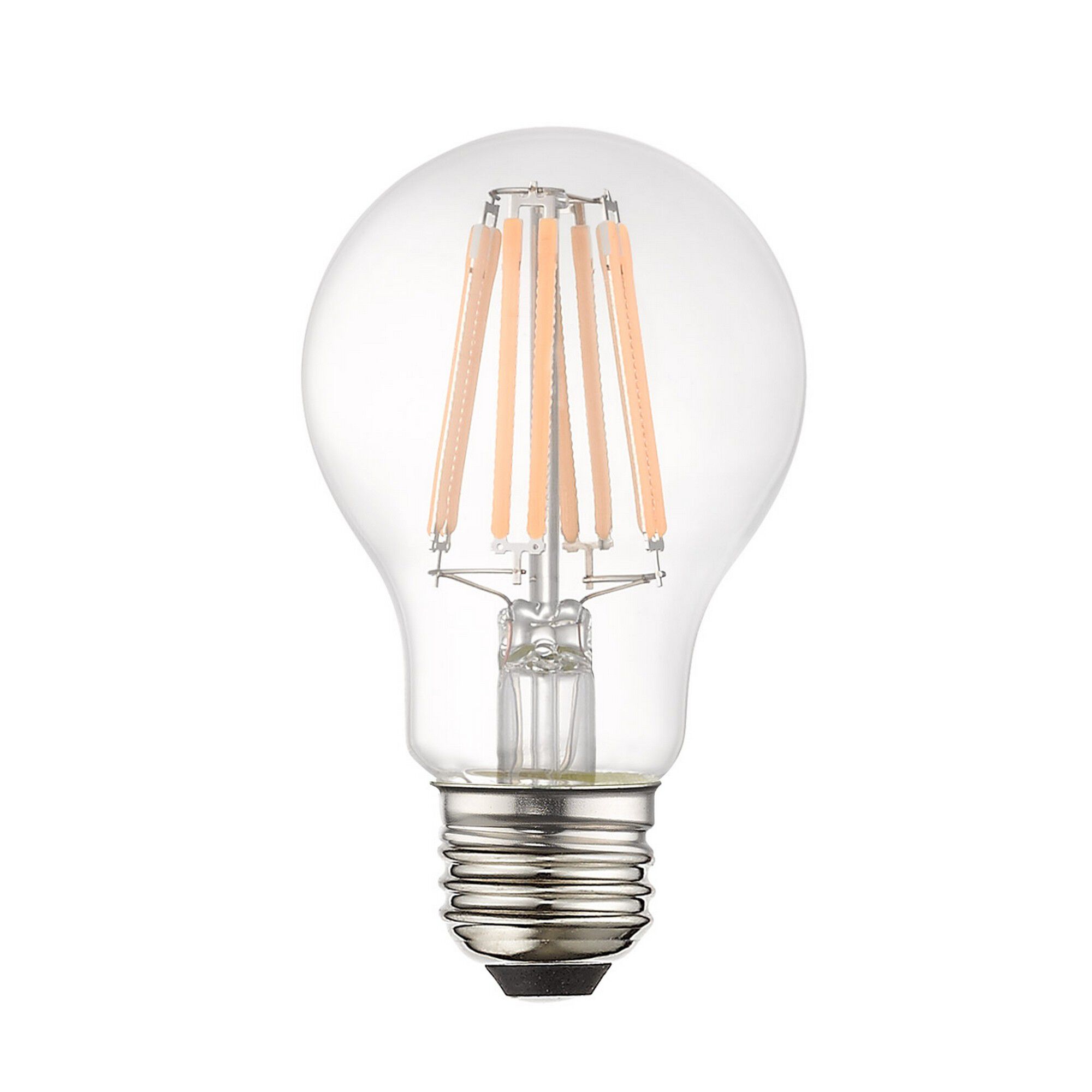 Allison LED A19 Pear E26 Medium Base 8.5 watt 3000K Filament LED Bulb in 10, Pack of 10