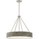 Erba 6 Light 24 inch Brushed Nickel Pendant Ceiling Light