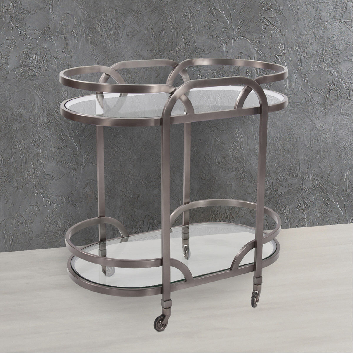 Carter Black Nickel Bar Cart