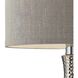Hammered Chrome 21.5 inch 60 watt Chrome Table Lamp Portable Light in Incandescent