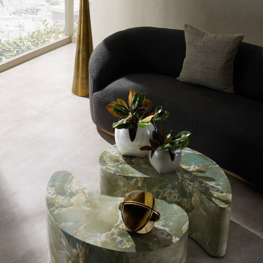 Amal Harbor Gray Vases, Set of 2