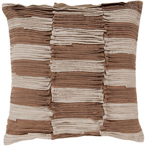 Decorative Pillows 18 inch Dark Brown, Light Gray Pillow Kit