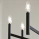 Vector 9 Light 36 inch Midnight Black Chandelier Ceiling Light