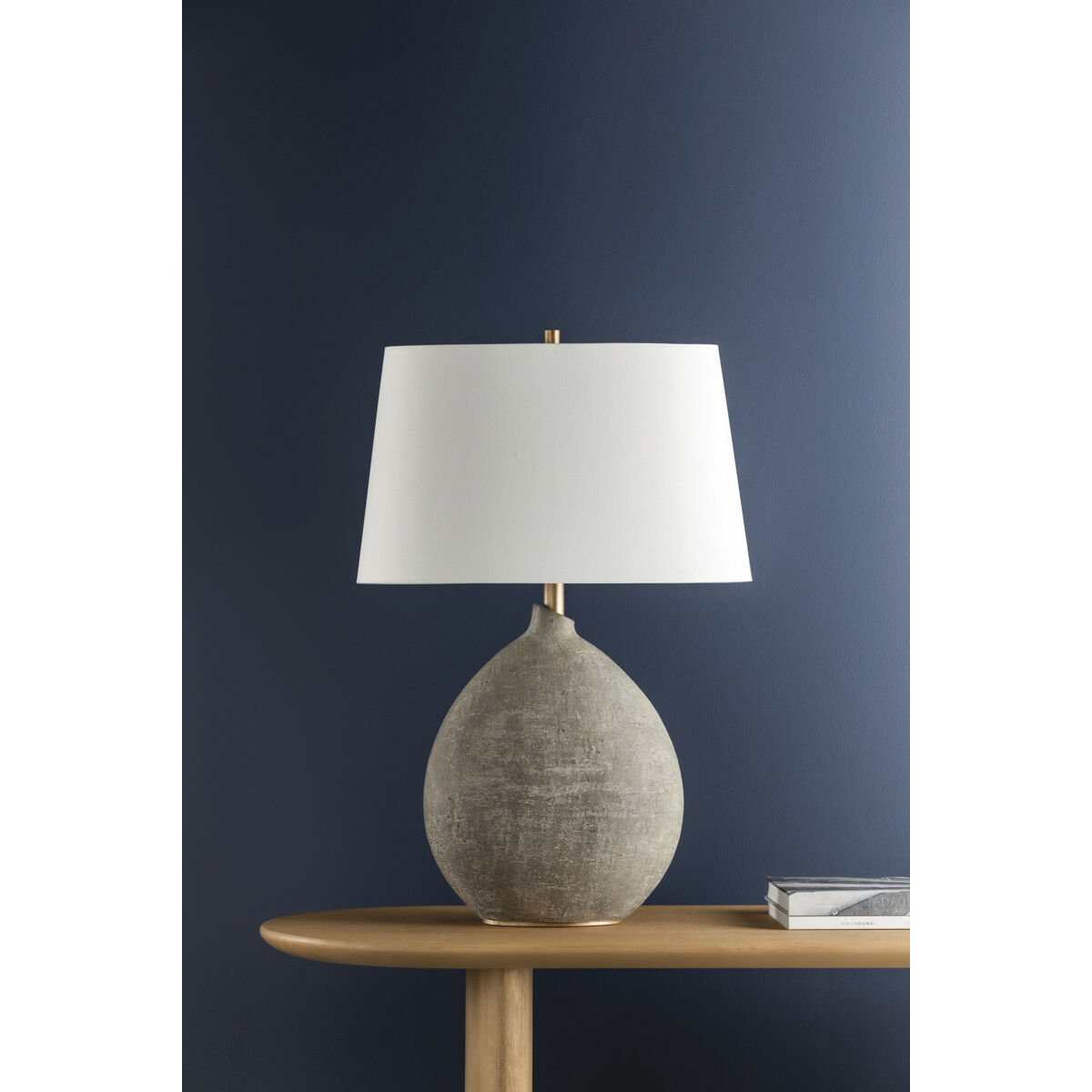 Denali 28.5 inch 75 watt Gray Table Lamp Portable Light