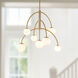 Alora Mood Fiona 7 Light 26.63 inch Brushed Gold Chandelier Ceiling Light