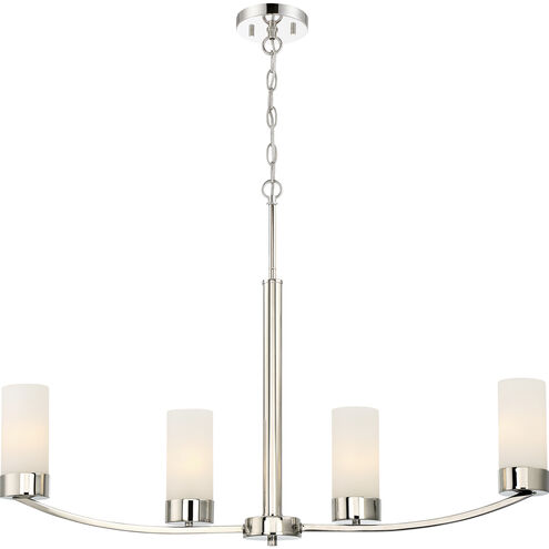 Denver 4 Light 34 inch Polished Nickel Island Pendant Ceiling Light