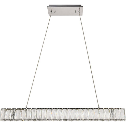 Monroe LED 32 inch Chrome Chandelier Ceiling Light