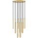 Forest LED 36 inch Modern Gold Chandelier Ceiling Light