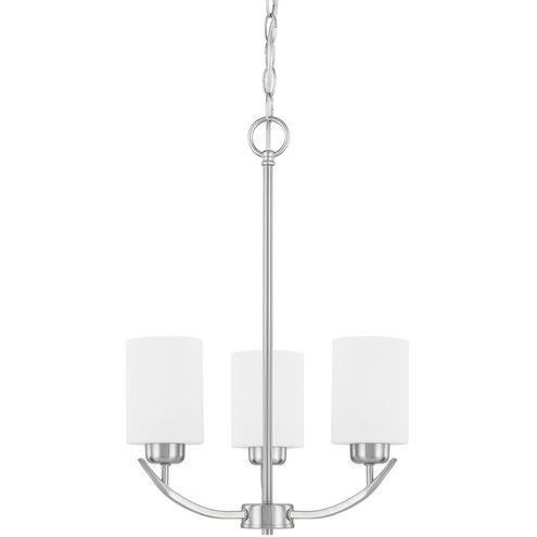 Dixon 3 Light 17 inch Brushed Nickel Chandelier Ceiling Light