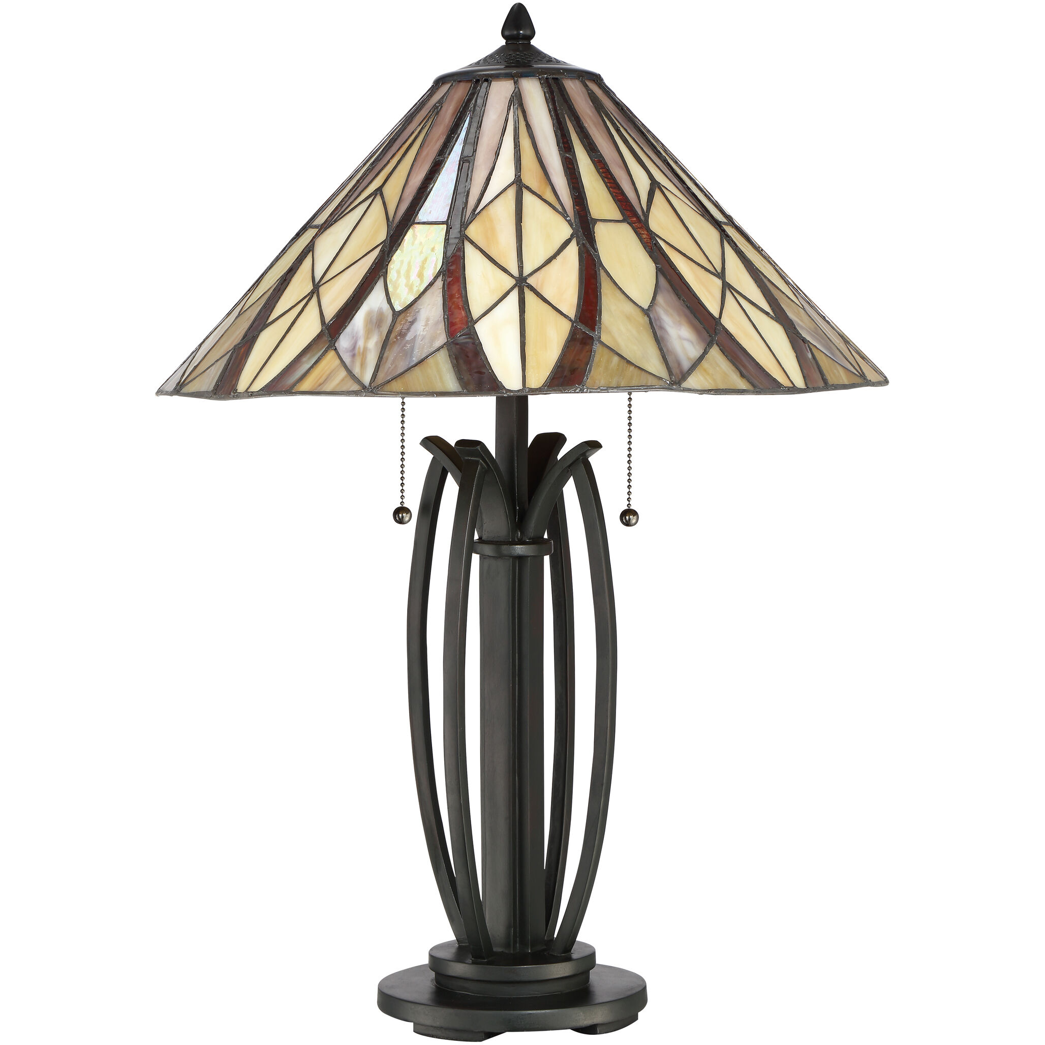 Victory 26 inch Valiant Bronze Table Lamp Portable Light, Naturals