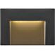 Taper 12v 1.90 watt Satin Black Landscape Deck Sconce, Horizontal