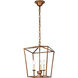 Maddox 3 Light 13 inch Vintage Gold Pendant Ceiling Light