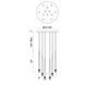 Renaie LED 24 inch Chrome Pendant Ceiling Light