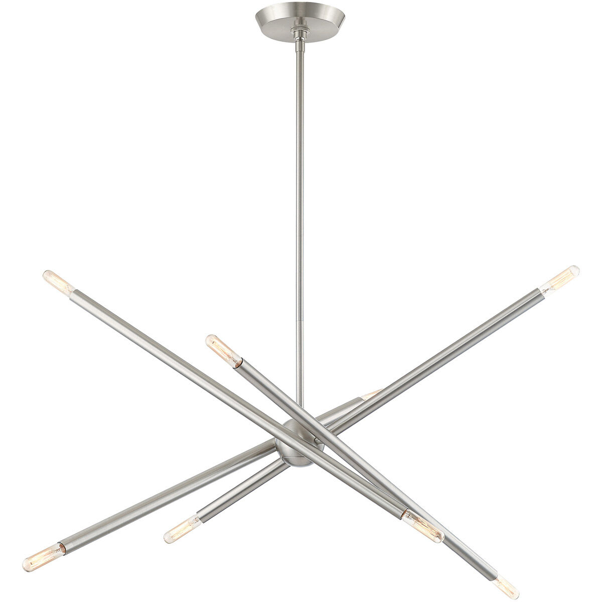 Soho 8 Light 12 inch Brushed Nickel Chandelier Ceiling Light