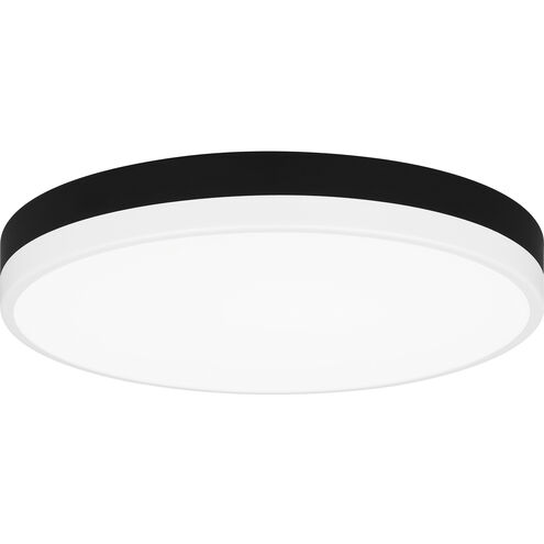 Weldin LED 15 inch Matte Black White Flush Mount Ceiling Light