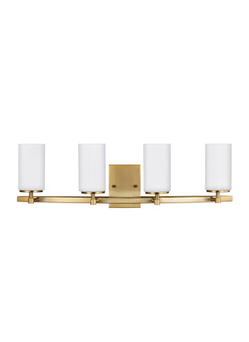 Alturas 4 Light 30.5 inch Satin Brass Wall Bath Fixture Wall Light