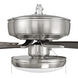 Pro Plus 119 52 inch Brushed Polished Nickel with Driftwood/Grey Walnut Blades Contractor Ceiling Fan, Pan
