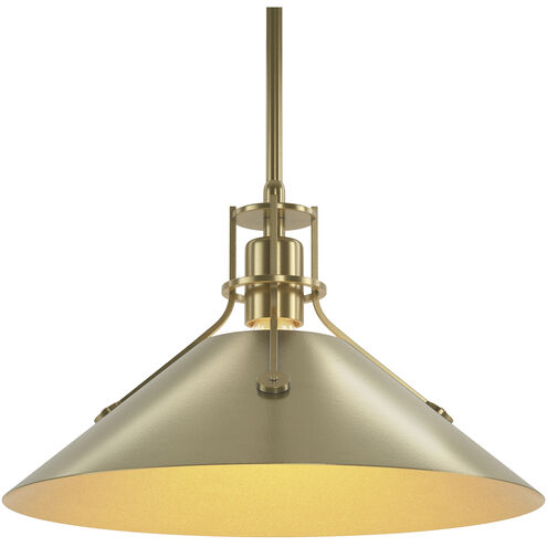 Henry 1 Light 14.4 inch Modern Brass and Modern Brass Mini Pendant Ceiling Light, Medium