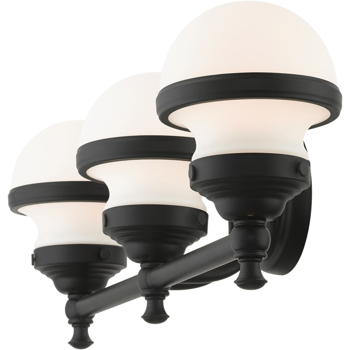 Oldwick 3 Light 24 inch Black Vanity Sconce Wall Light