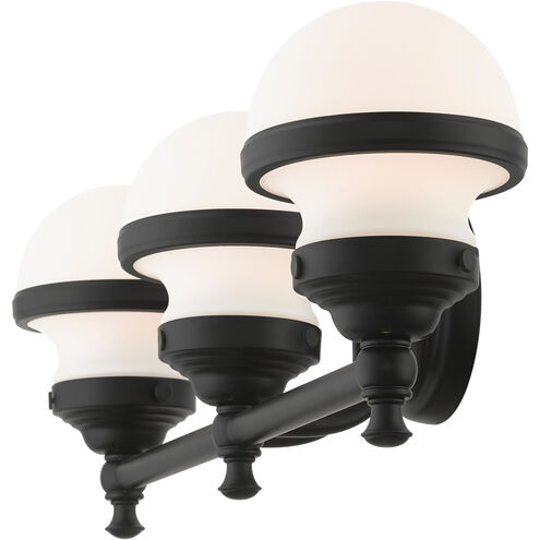 Oldwick 3 Light 24 inch Black Vanity Sconce Wall Light