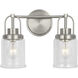 Anders 2 Light 14 inch Brushed Nickel Bath Vanity Wall Light