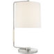Visual Comfort Signature Collection Barbara Barry Swing 22 inch 75 watt Soft Silver Table Lamp Portable Light in Linen BBL3070SS-L - Open Box